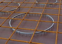 Пластмассовый фиксатор КОЛЬЦО под арматурную сетку (фиксатор защитного слоя бетона) для сборных и монолитных плит перекрытий